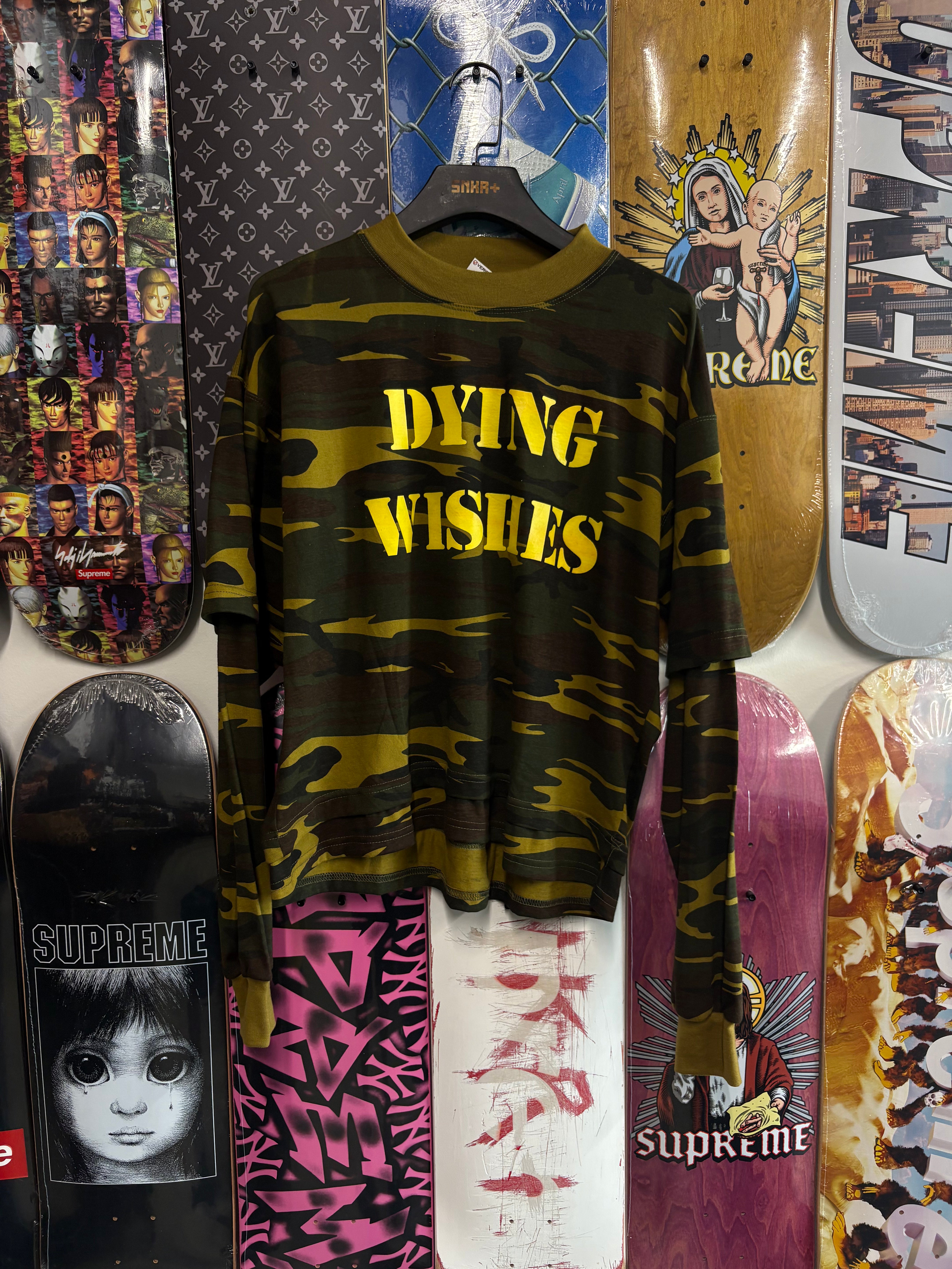 DYING WISHES CAMO LONG SLEEVE