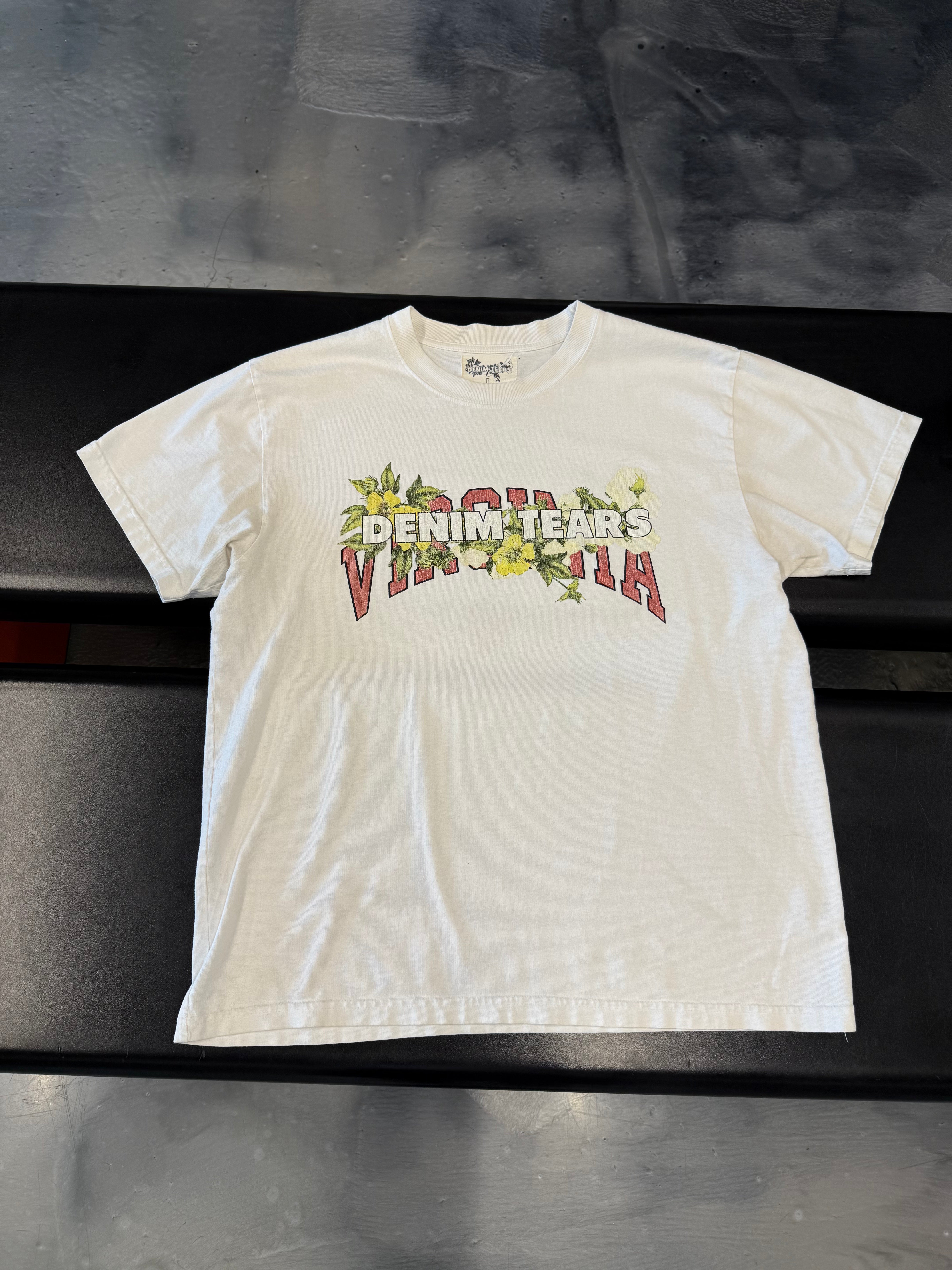 Denim Tears The Virginia 1619 Tee 'White' - Used/Worn