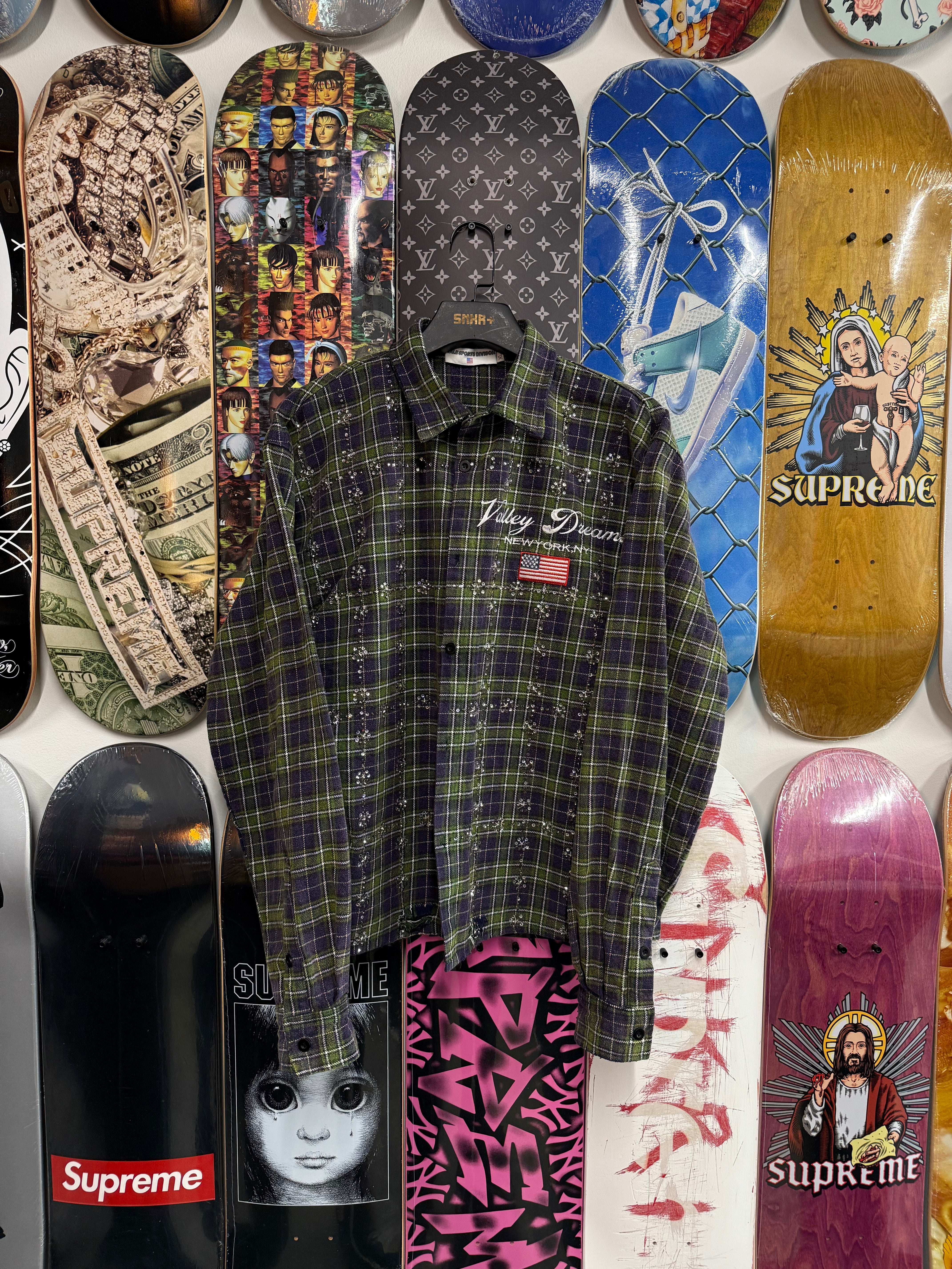 VALE FOREVER TOXIC FLANNEL GREEN - Used/Worn