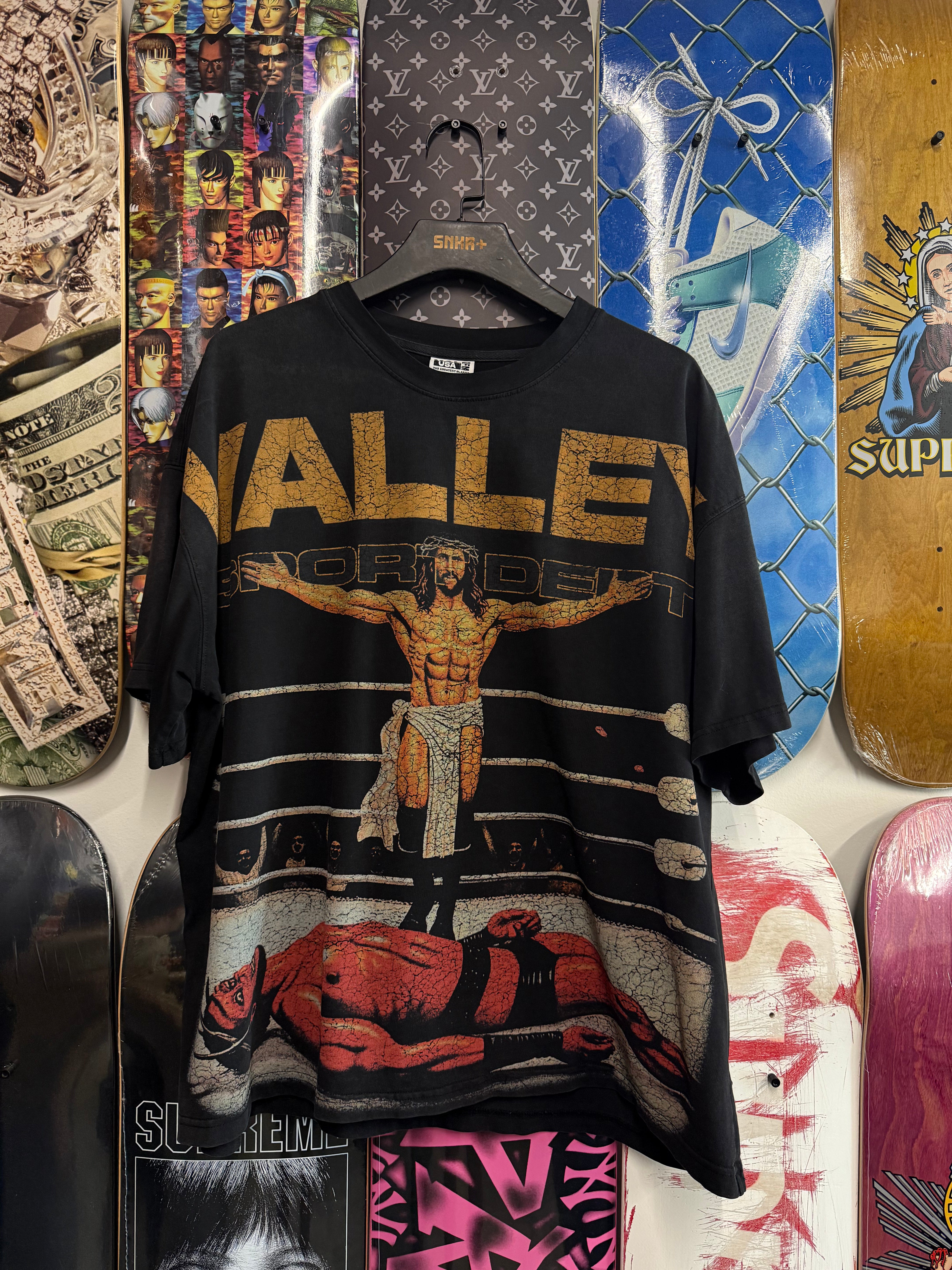 Vale Forever Jesus Boxing Tee Black - Used/Worn