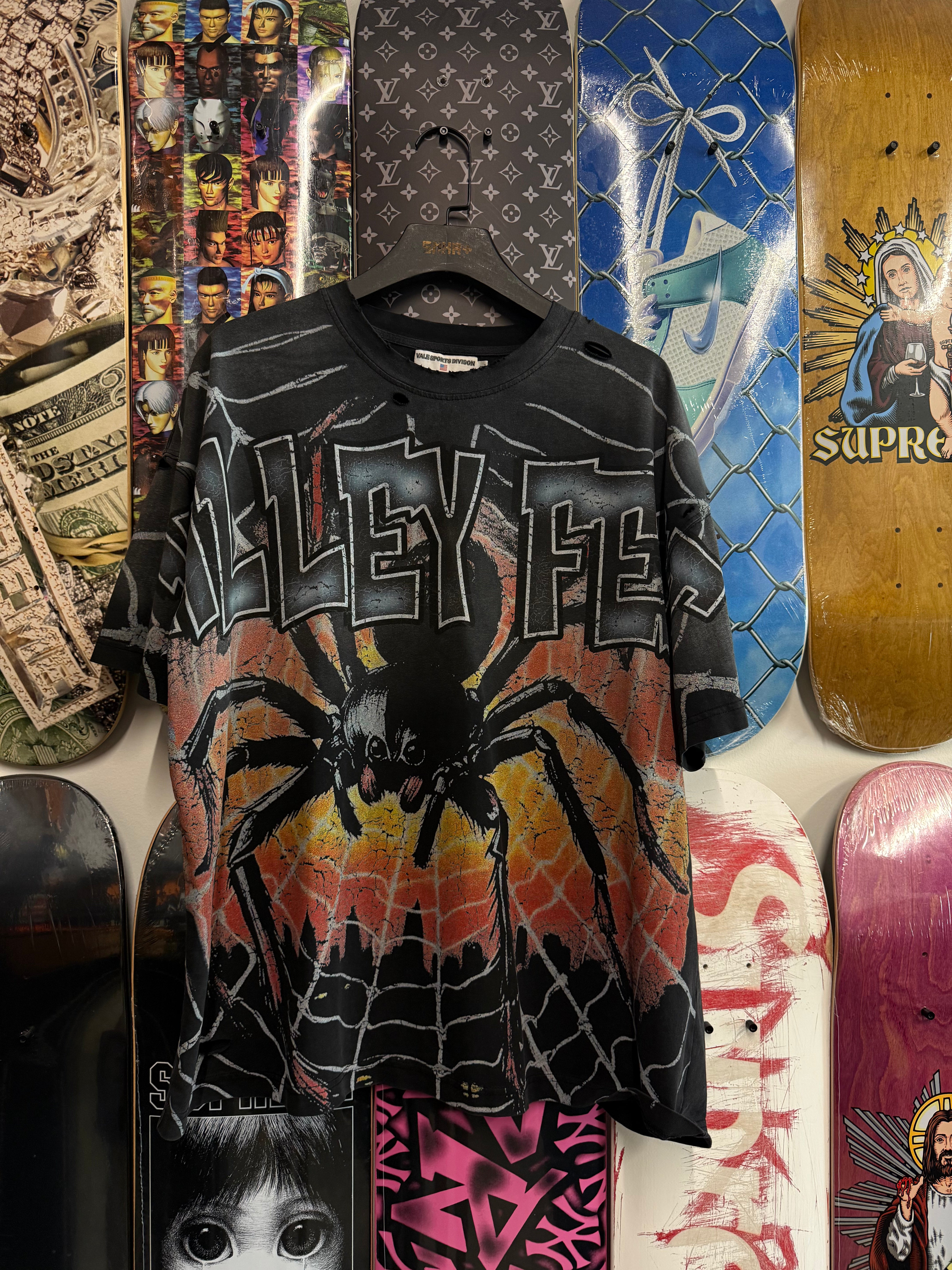 Vale Forever Valley Fest Spider Tee 'Black' - Used/Worn
