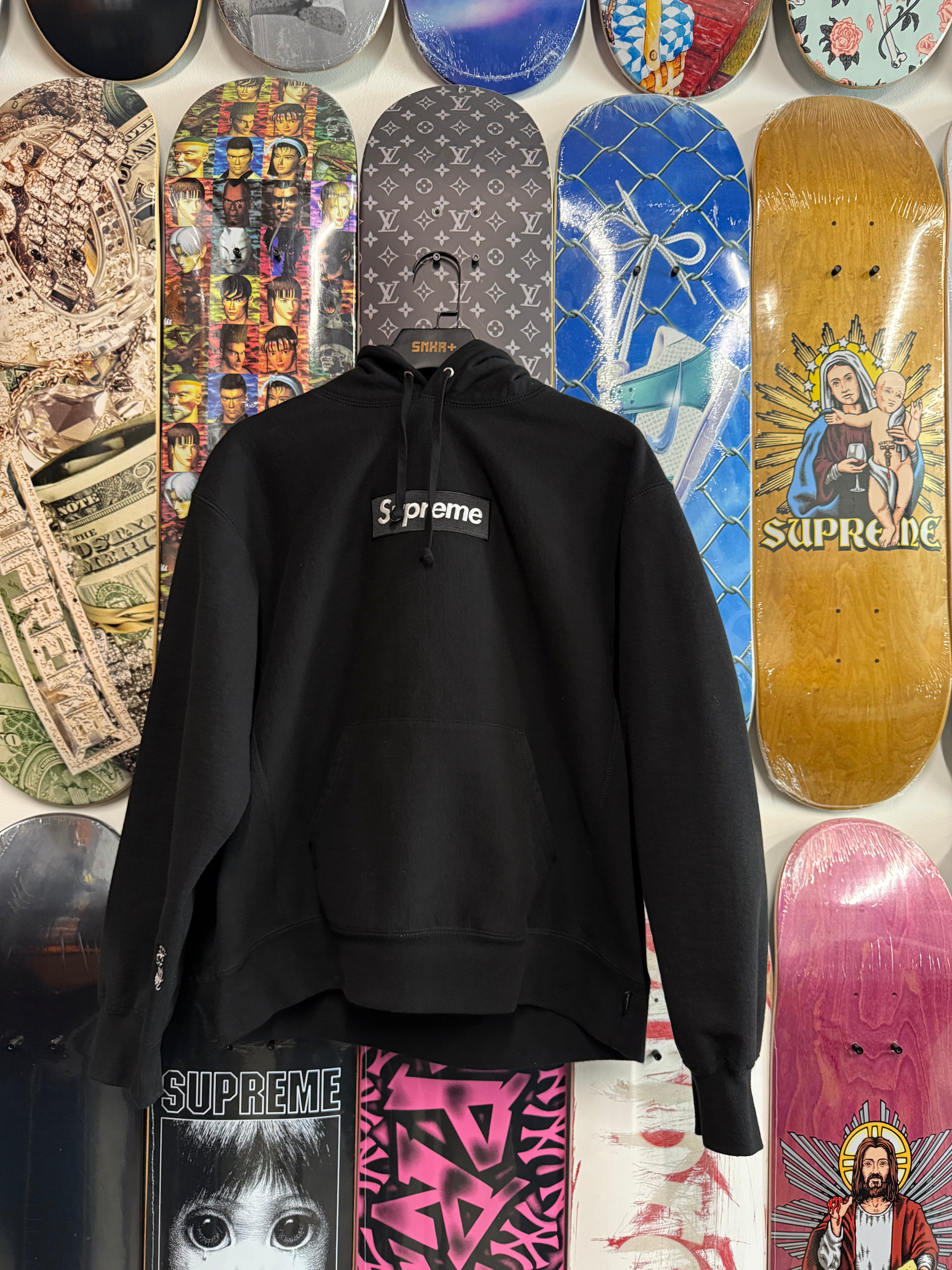 Supreme Box Logo Hooded Sweatshirt 'Black' - Like New