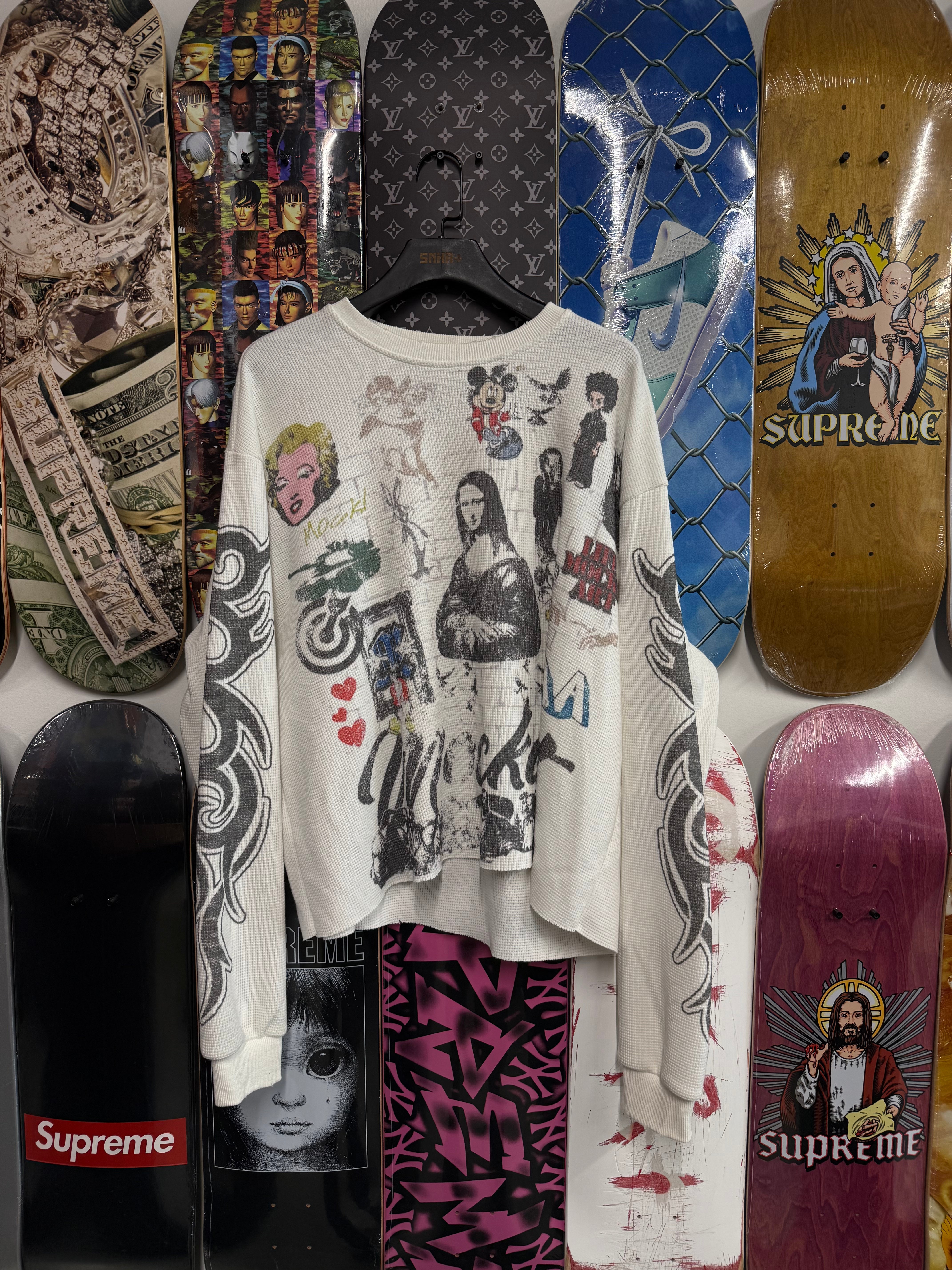 Mockart White Thermal L/S - Used/Worn