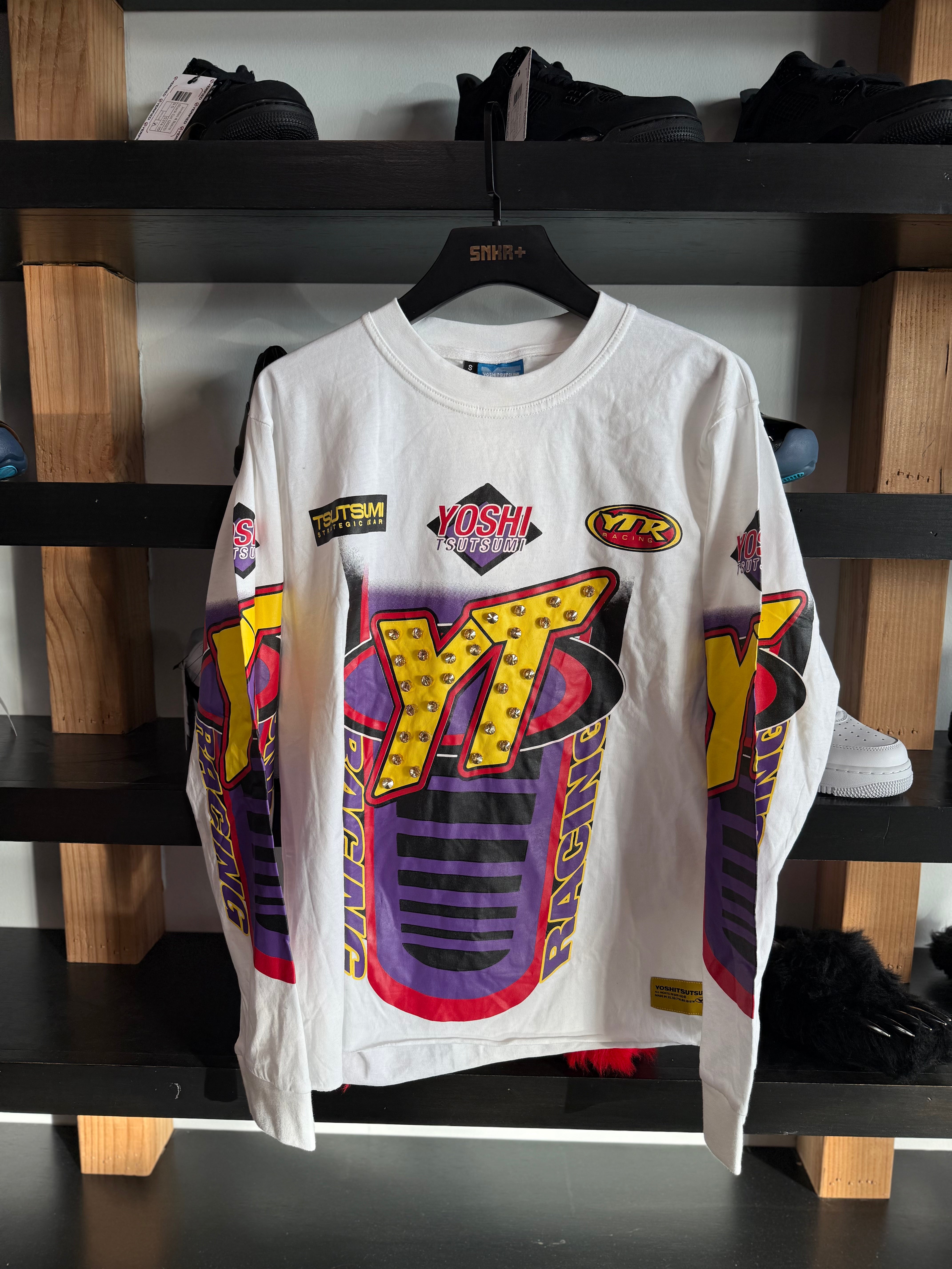 Yoshi Tsutsumi Racing Tee L/S White