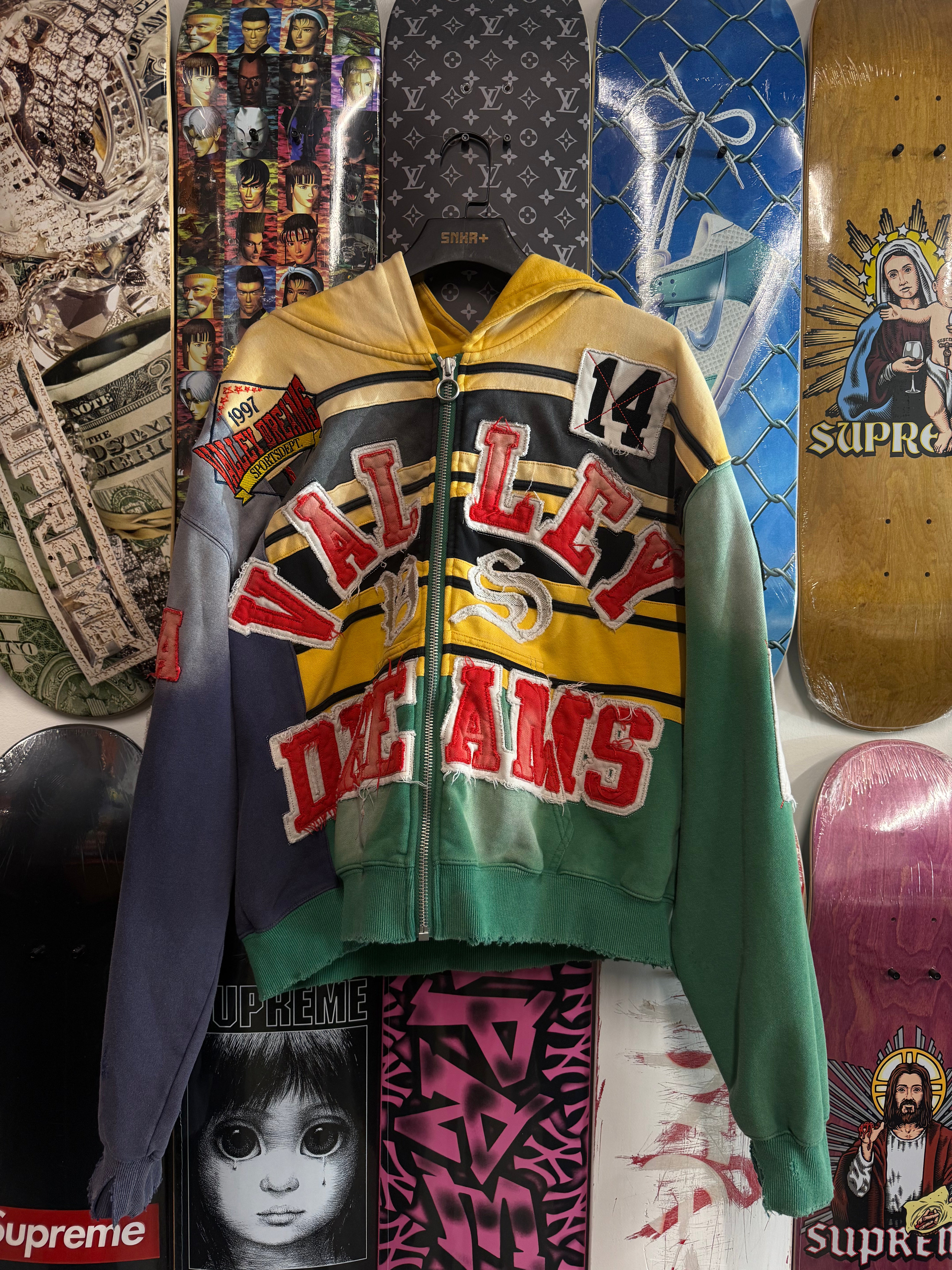VALE FOREVER COLLAGE ZIP UP HOODIE - Used/Worn