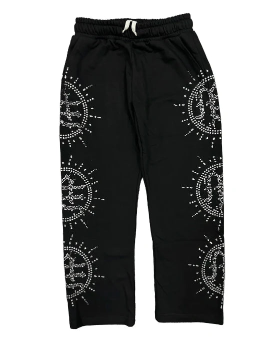 Mixed Emotions Eclipse Rhinestone Sweatpants