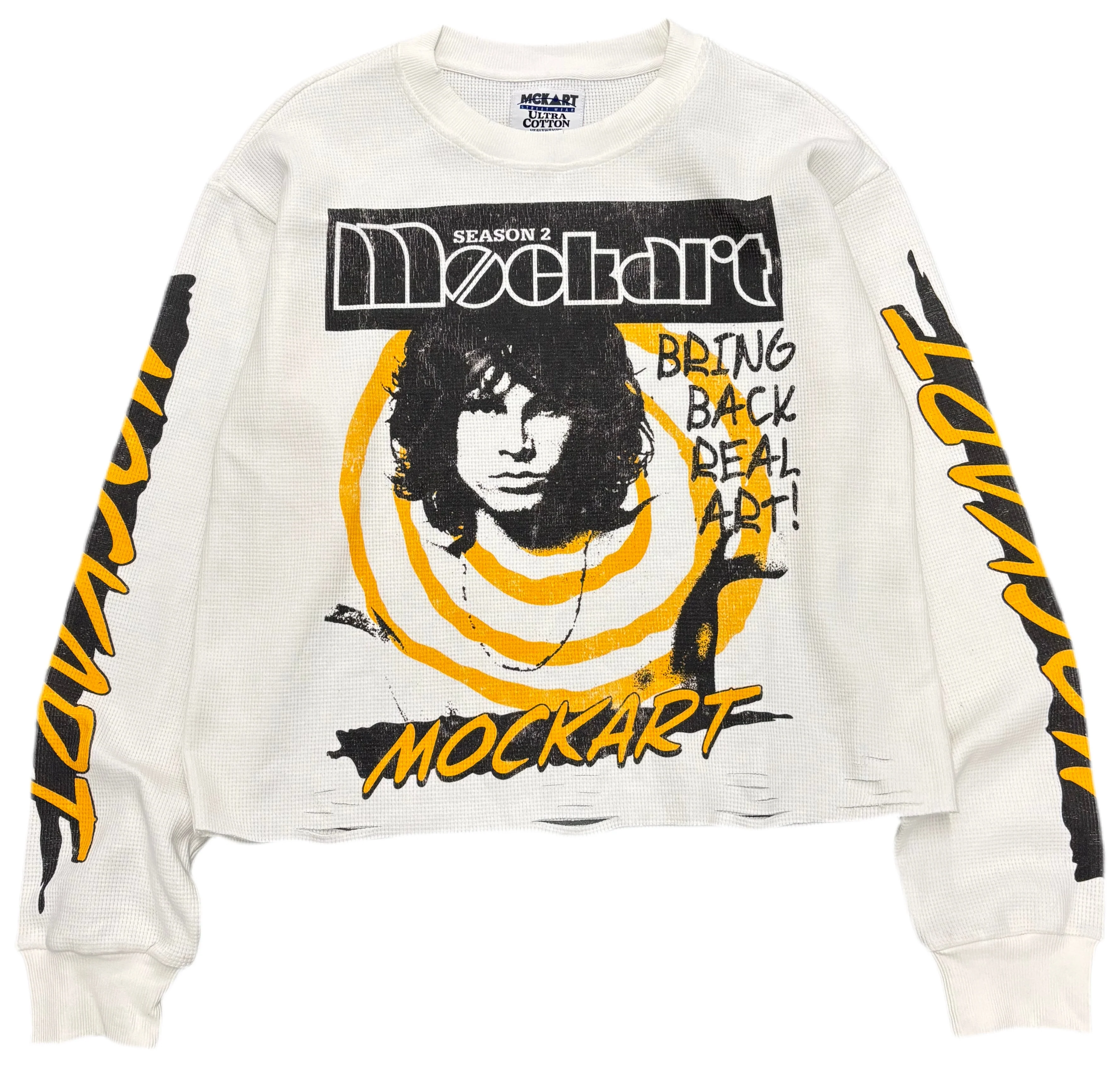 Mockart Bring Back Real Art Thermal Longsleeve White