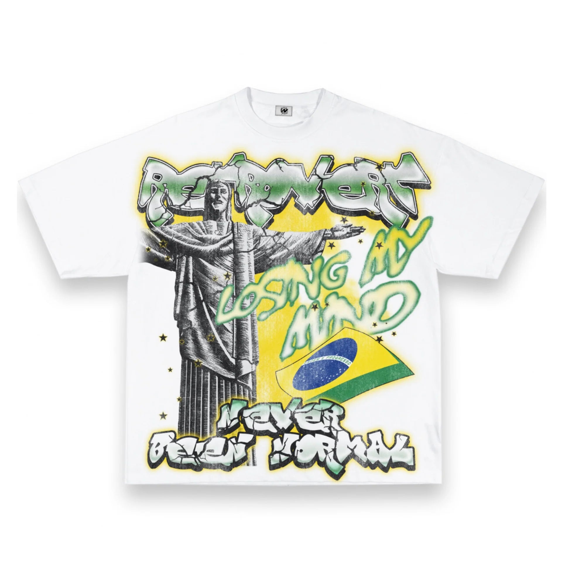 RETROVERT BRAZIL TEE- WHITE