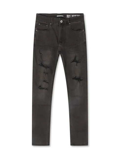 SERENEDE SHADOW COAL FITTED JEANS