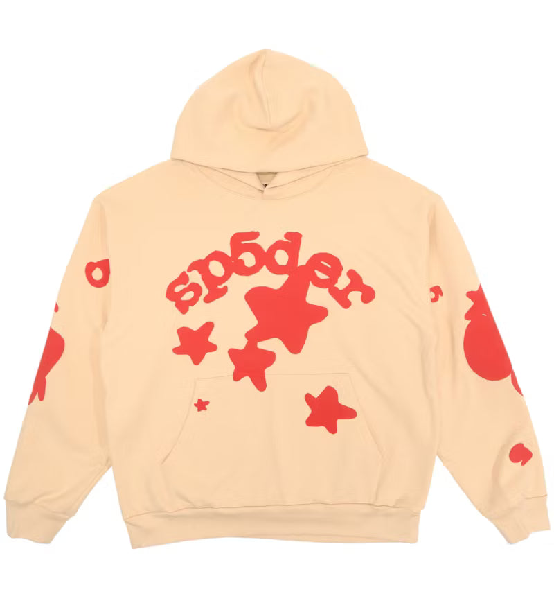 SP5DER CREME BELUGA HOODIE