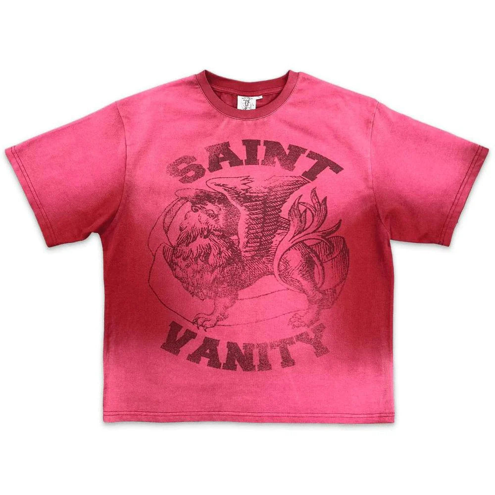 SAINT VANITY RED GRIFFIN TEE
