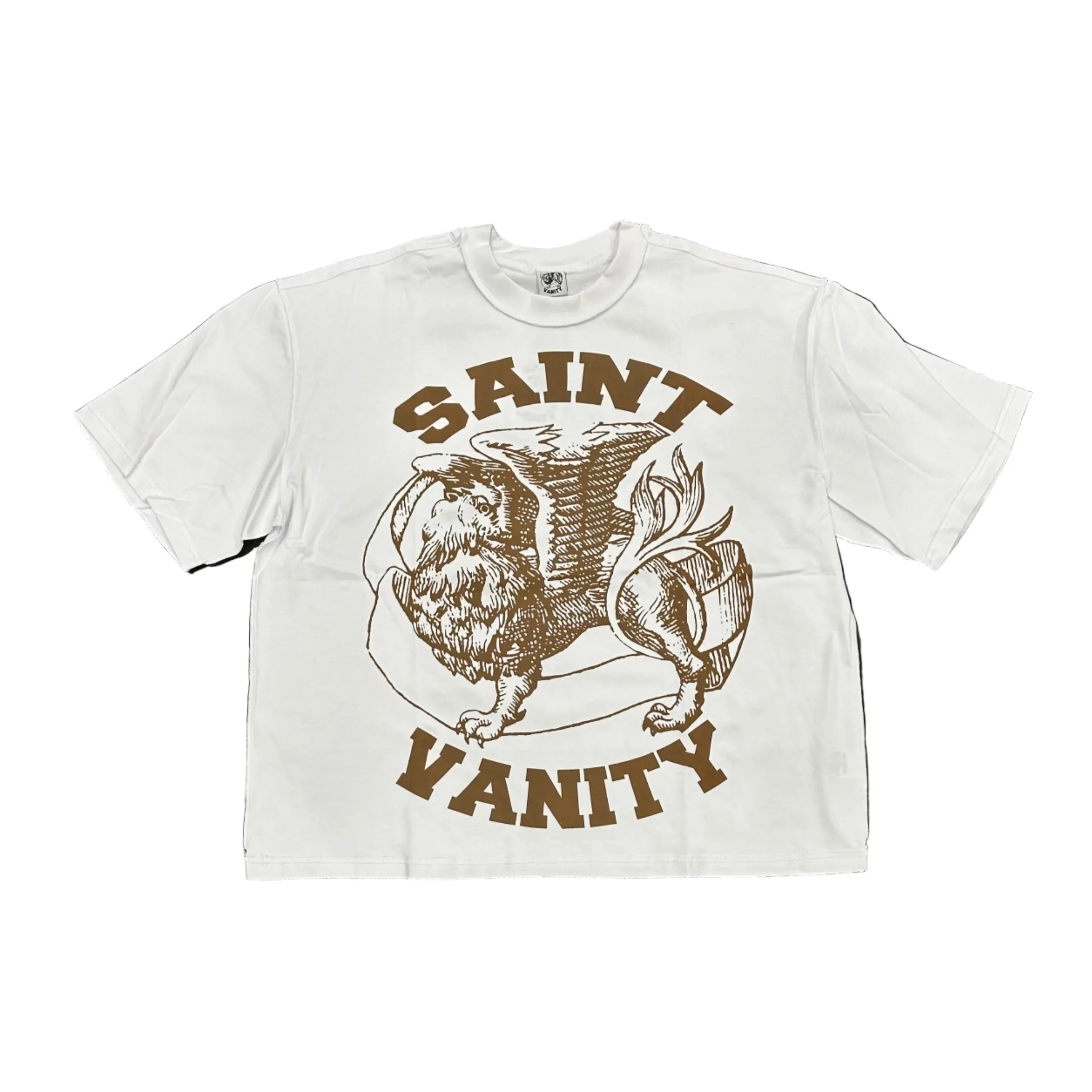 Saint Vanity Griffin Tee (White/Brown)