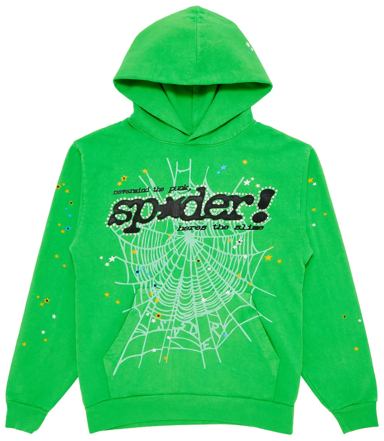 Sp5der Punk V2 Rhinestone Set 'Bright Green'