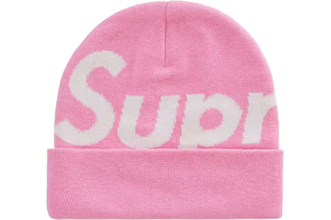 Supreme Big Logo Beanie Pink