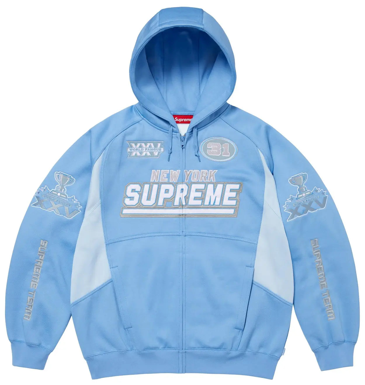 Supreme Football Zip-Up Blue (FW25)