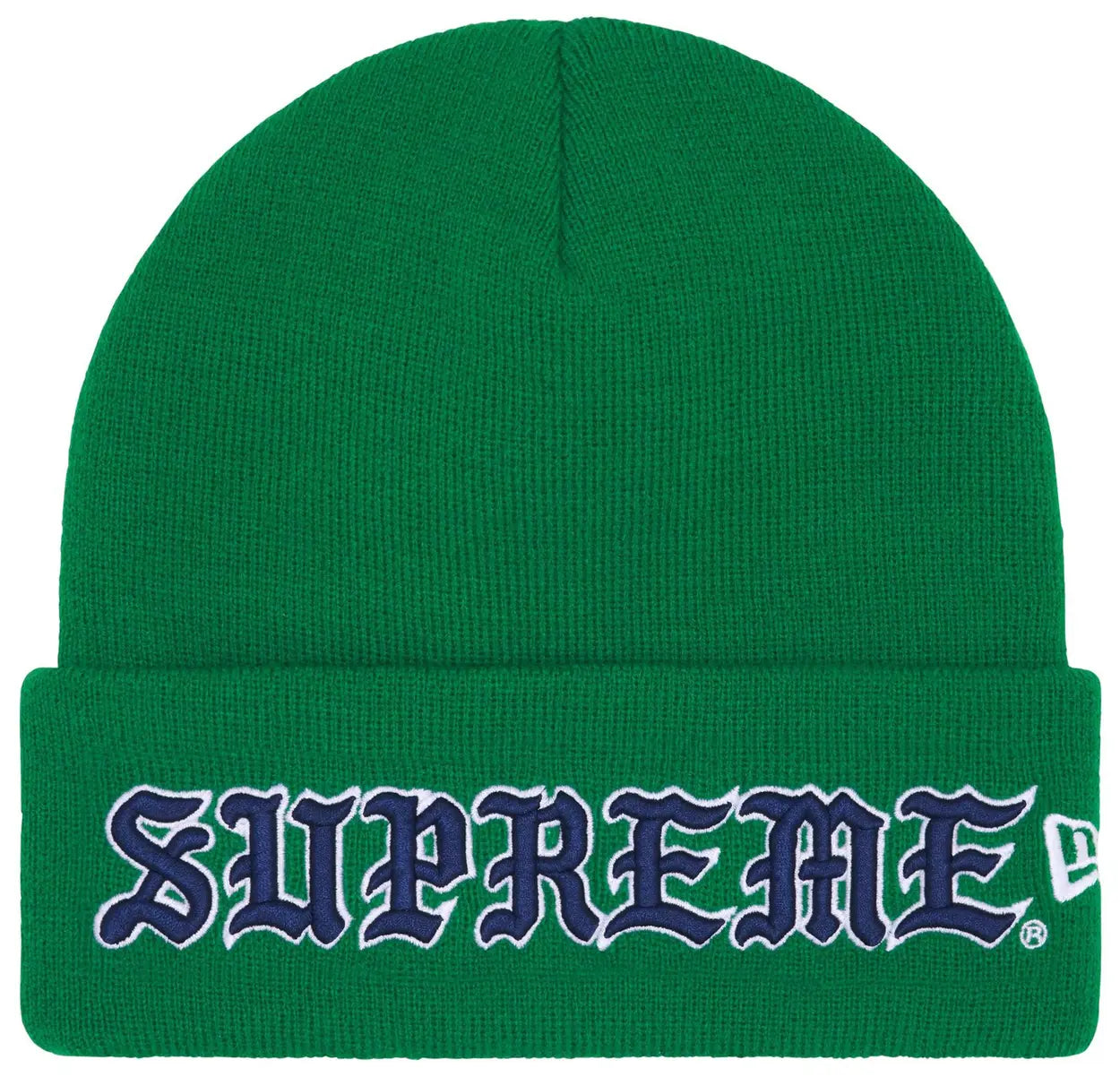Supreme New Era Old English Beanie Green