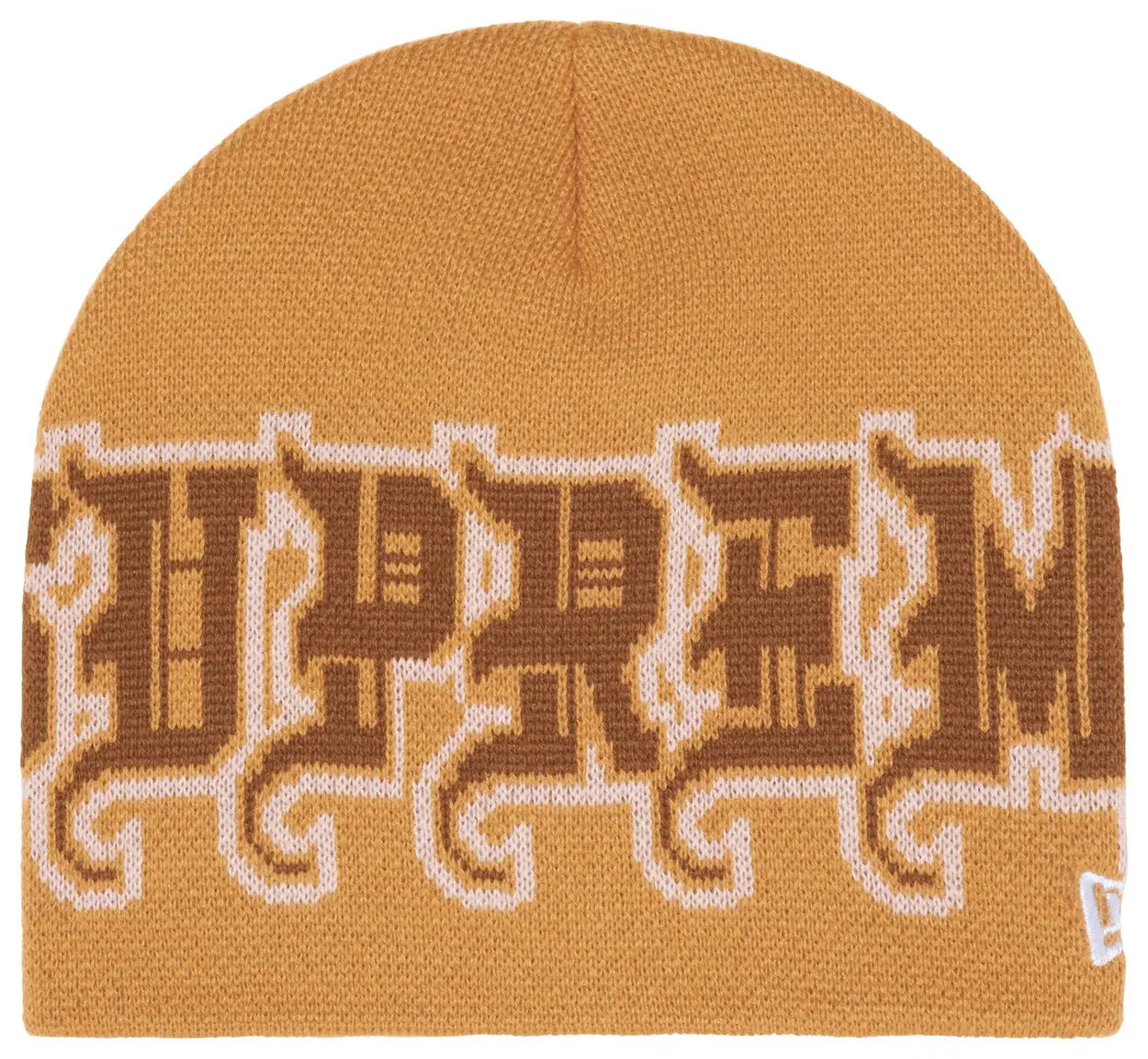 Supreme New Era Outline Beanie (Tan)