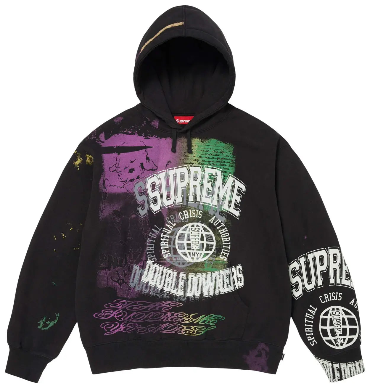 Supreme Overprint Hooded Sweatshirt