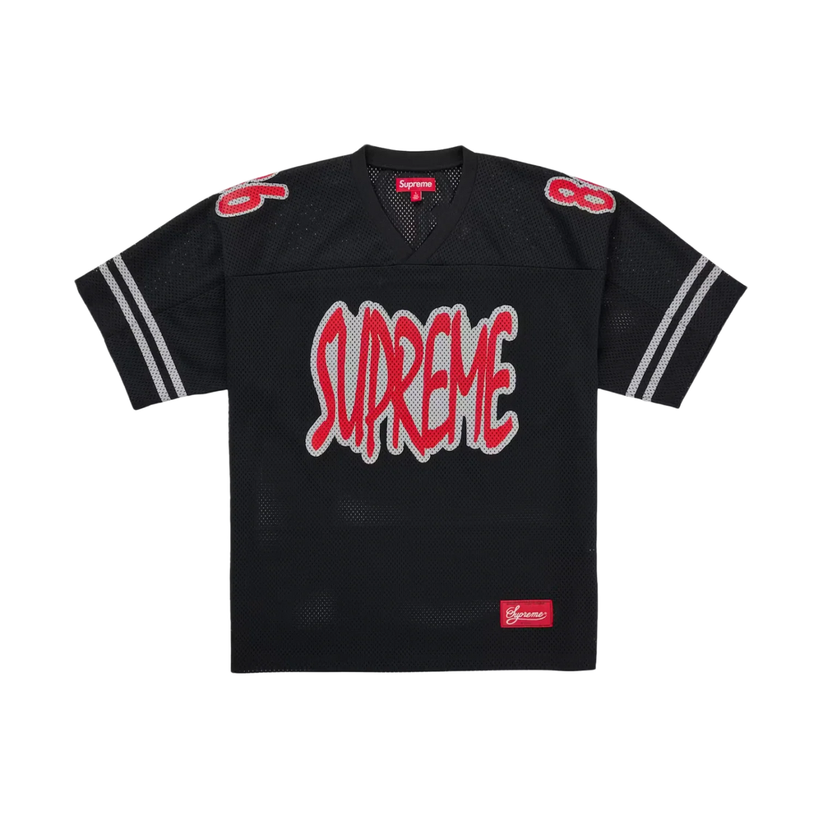 Supreme Reflective Football Jersey Black