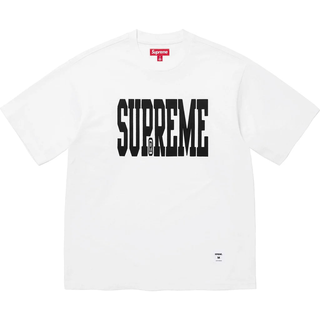 Supreme Stretch Applique Tee White