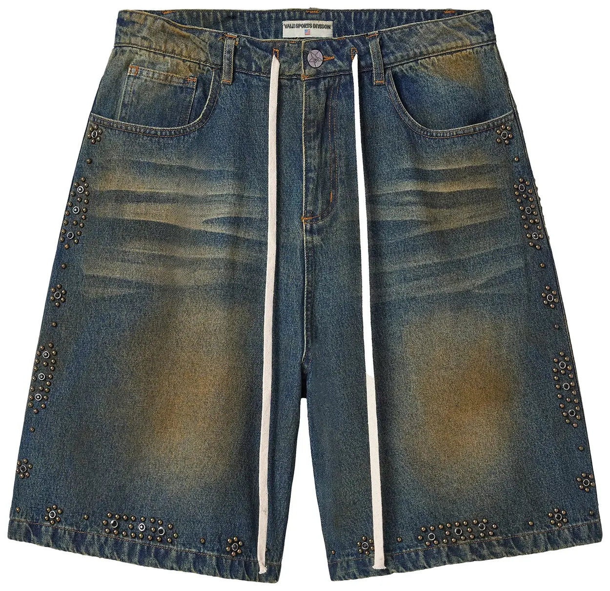 VALE FOREVER FORGED DENIM SHORTS BLUE