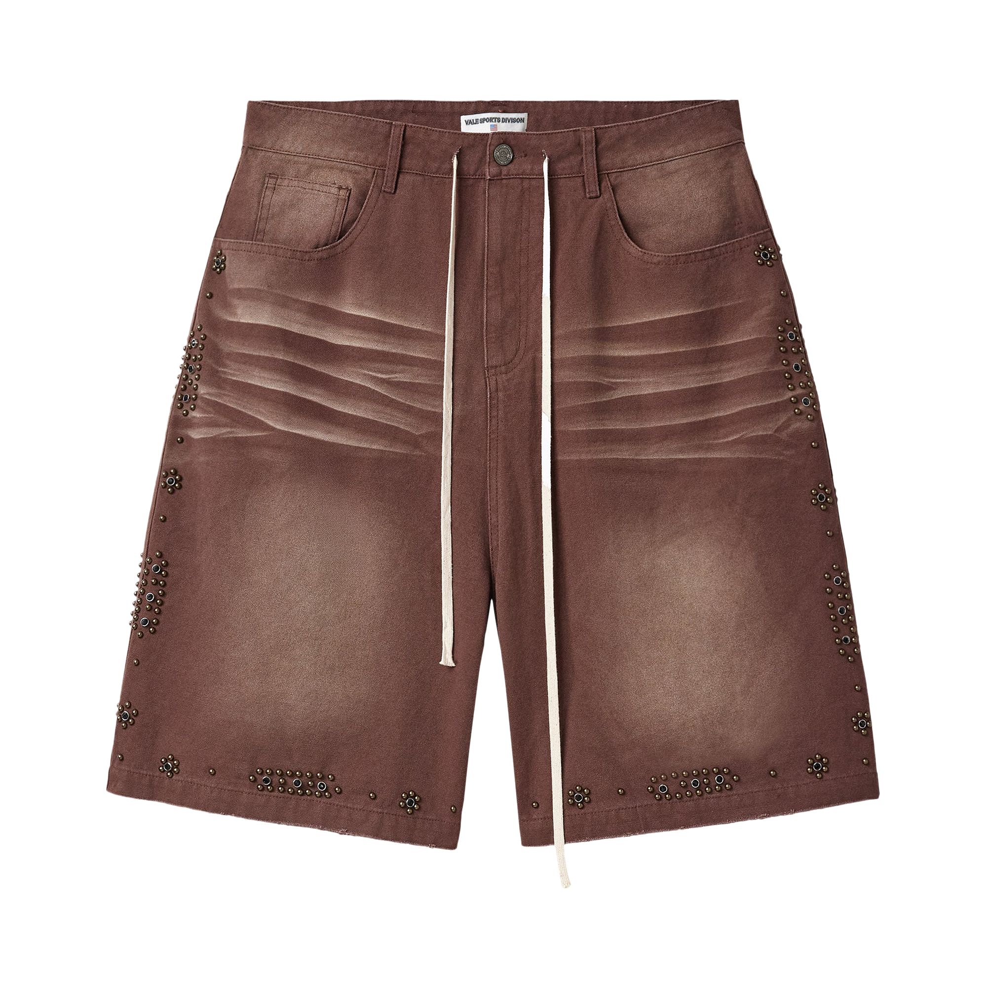 VALE FOREVER FORGED DENIM SHORTS BROWN