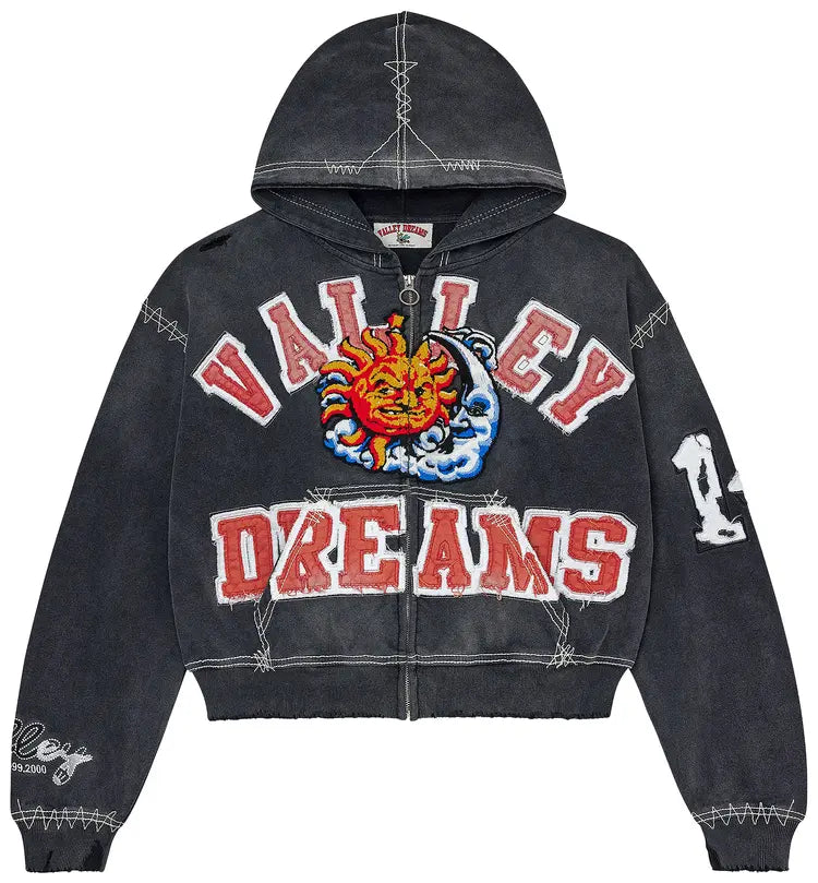 VALE FOREVER SUNNY ZIP-UP BLACK