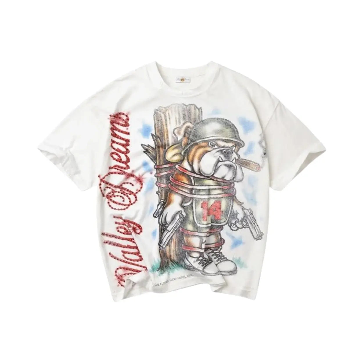 Vale Forever Bling Dog Of War Tee 'White'
