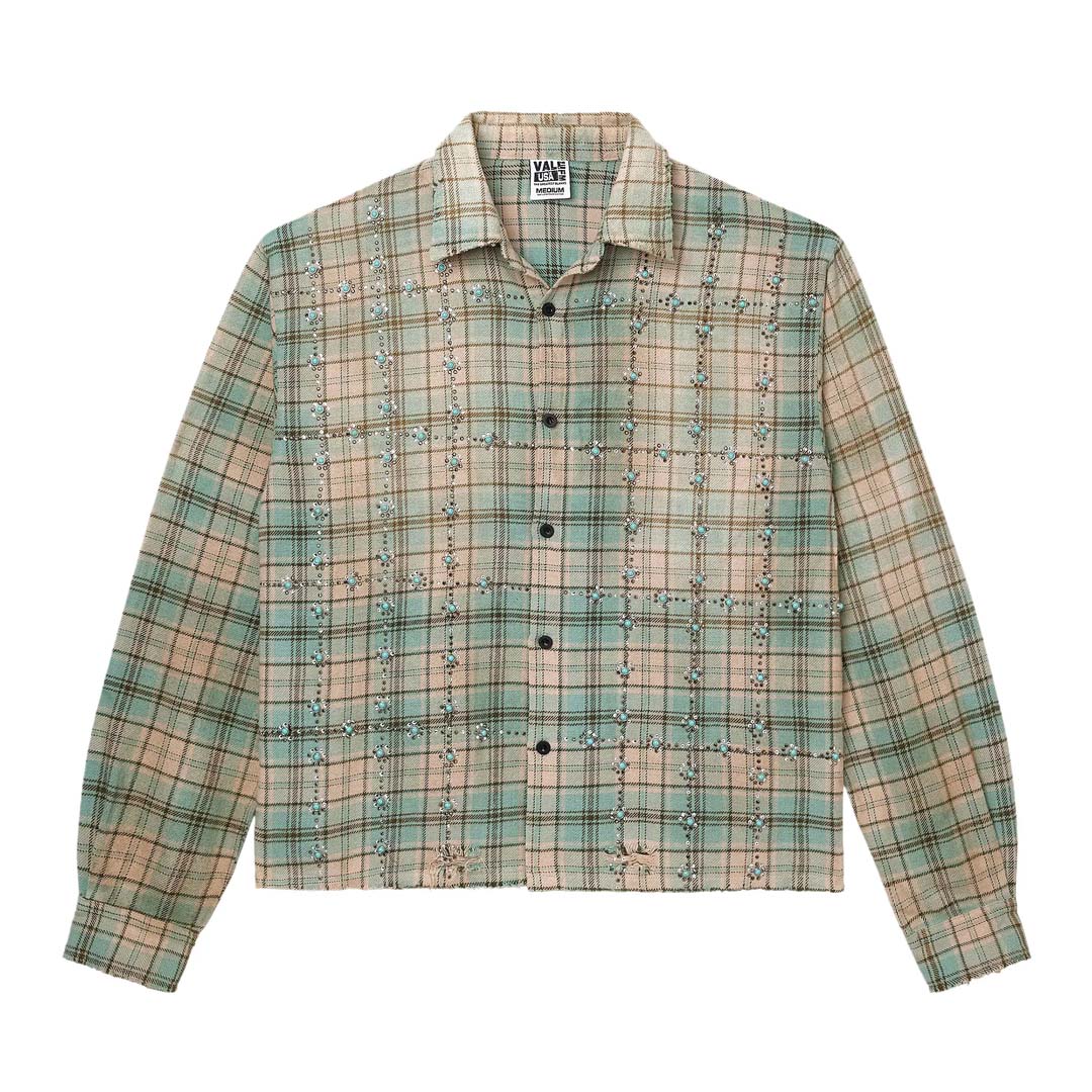 Vale Forever Little Gems Flannel 'Green'