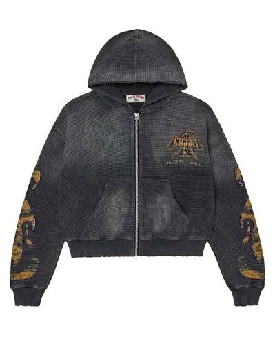 Vale Forever Reborn Waffle Knit Zip Up