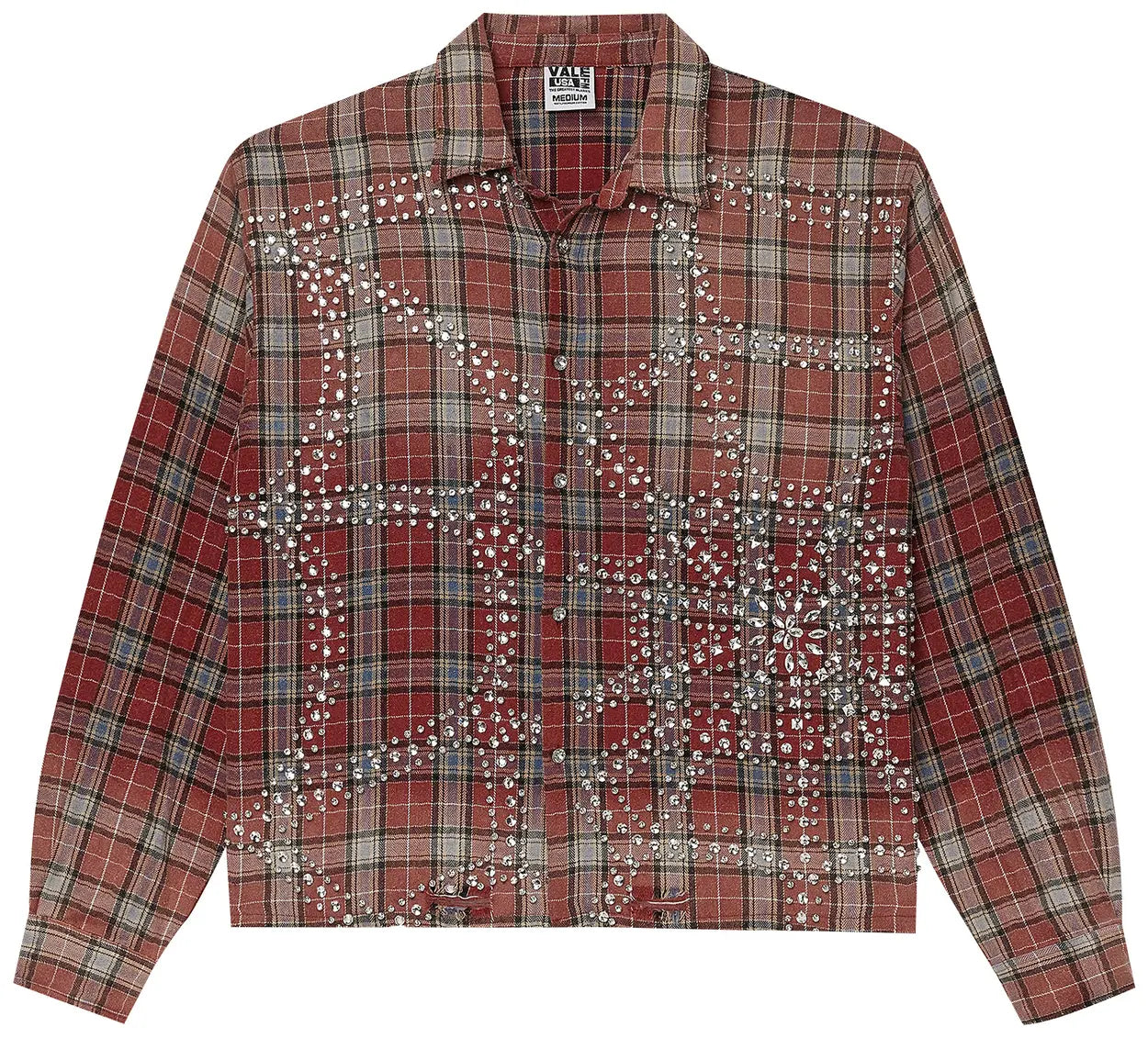 Vale Forever Studded Red Grinch Flannel