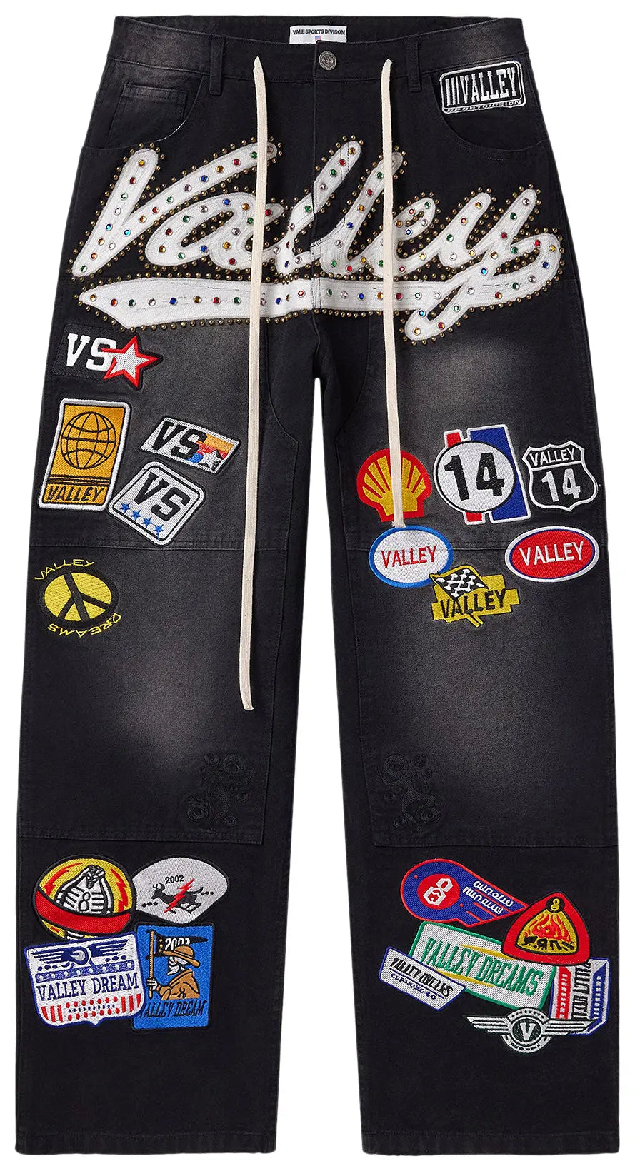 Vale Forever Black 1980s Painter Pant