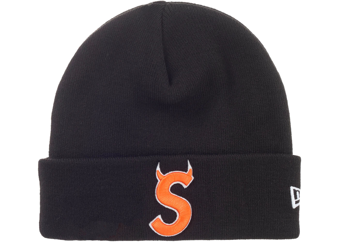 Supreme New Era Devil S Logo Beanie Black