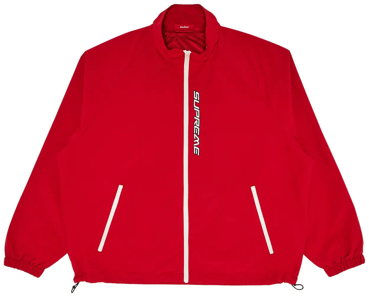 SUPREME CONTRAST ZIP TRACK JACKET RED