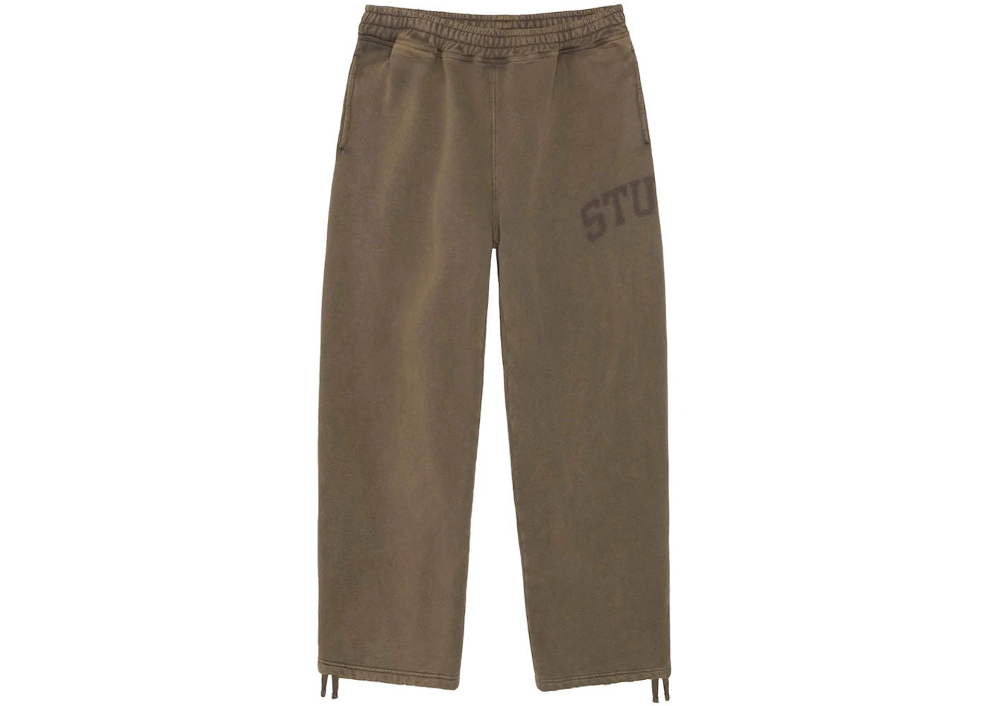 Stussy Faded Graphic Fleece Pant Olive